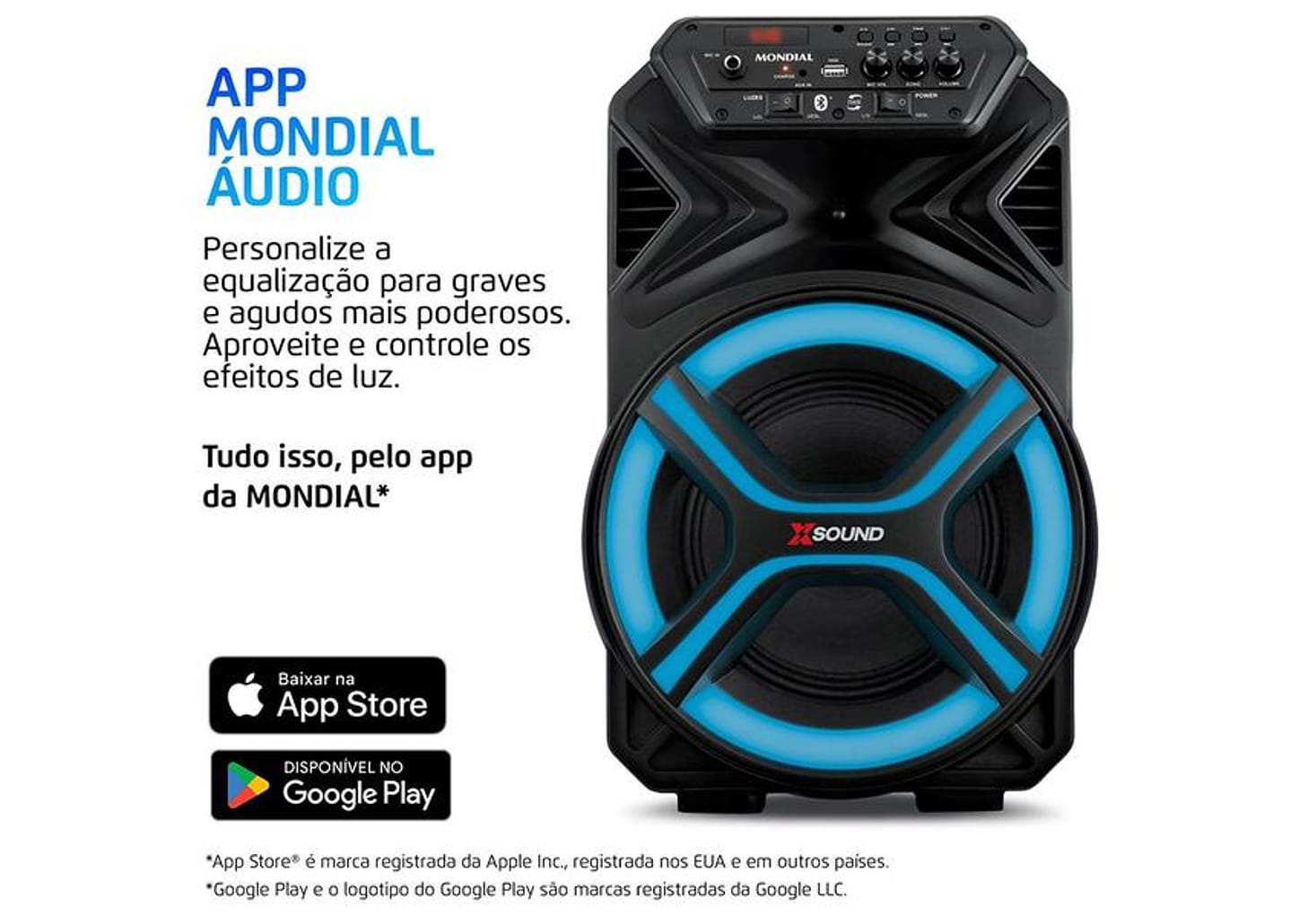 Caixa de Som Mondial CM-400-L Bluetooth Amplificada 400W USB