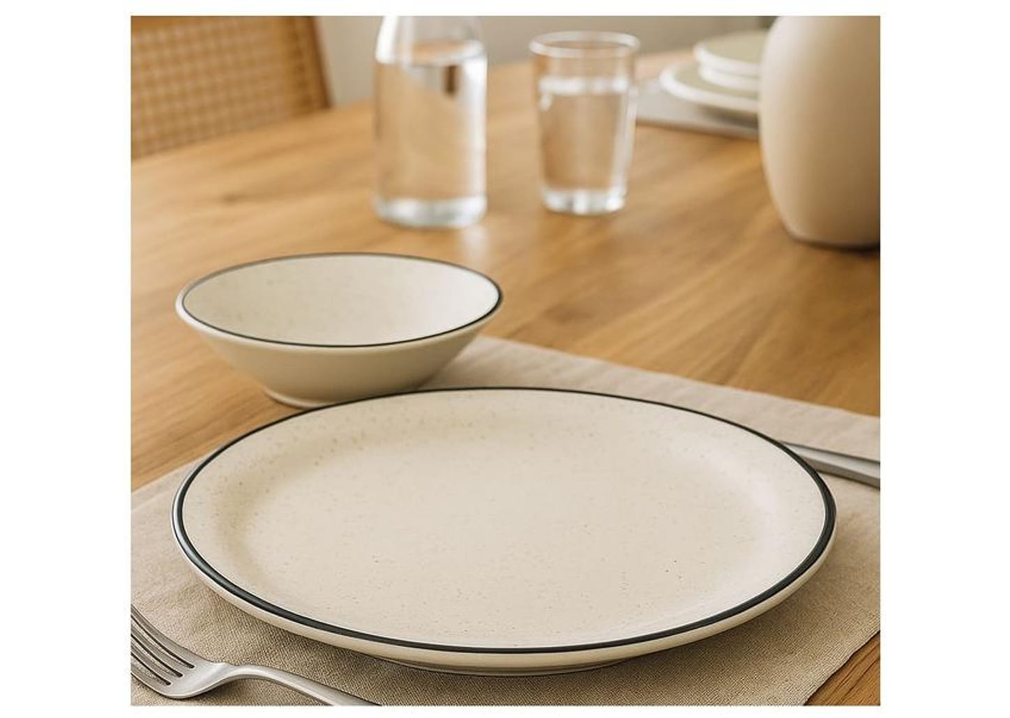 Conjunto para Servir Oxford Brisa 2 Peças de Cerâmica