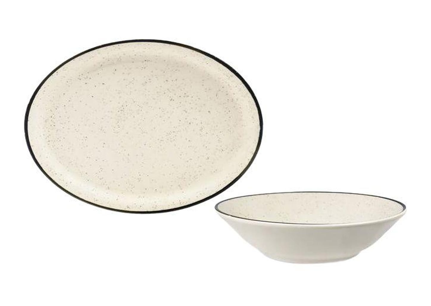 Conjunto para Servir Oxford Brisa 2 Peças de Cerâmica