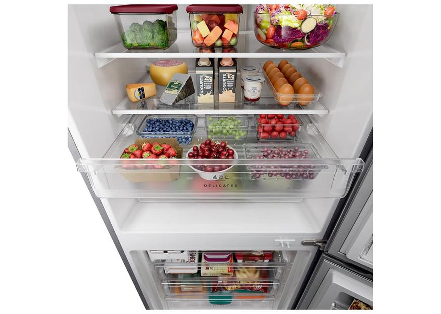 Geladeira/Refrigerador Brastemp Frost Free Inverse Inox 500L BRE66AK Bivolt