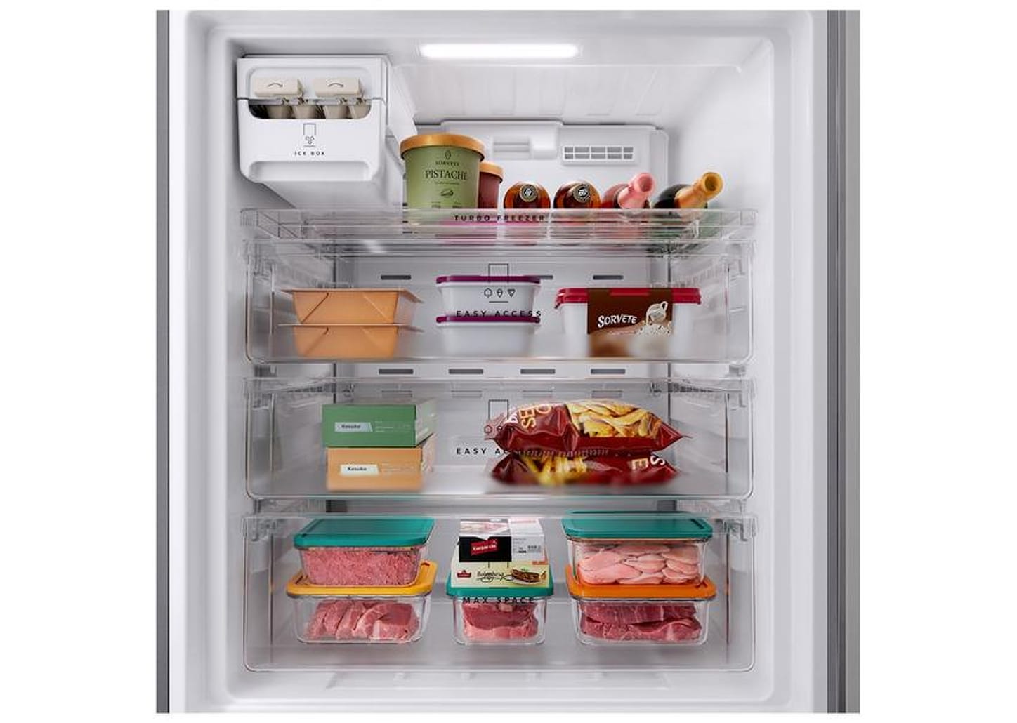 Geladeira/Refrigerador Brastemp Frost Free Inverse Inox 500L BRE66AK Bivolt