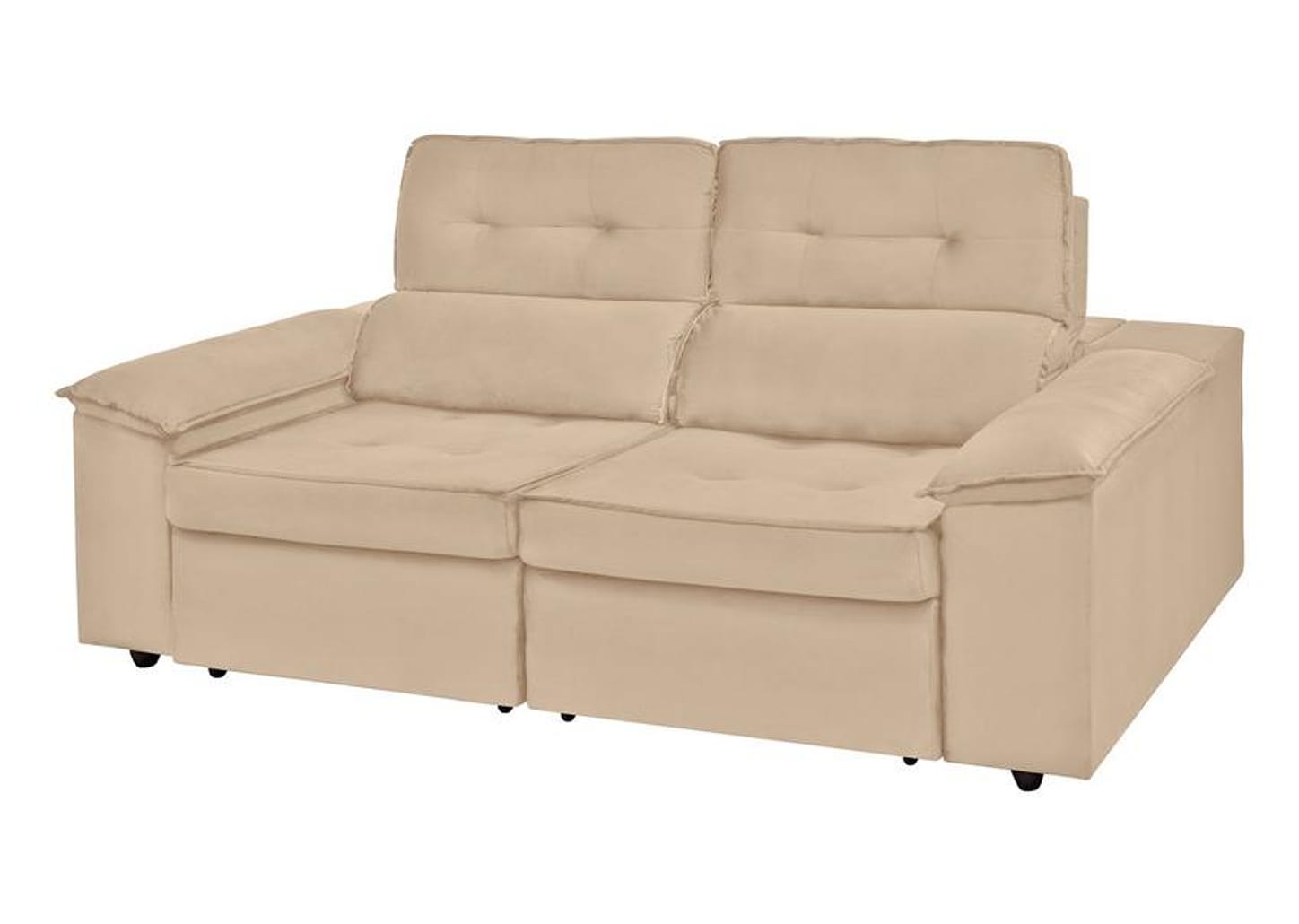 Sofá 3 Lugares Retrátil Reclinável Veludo Kratos SMP