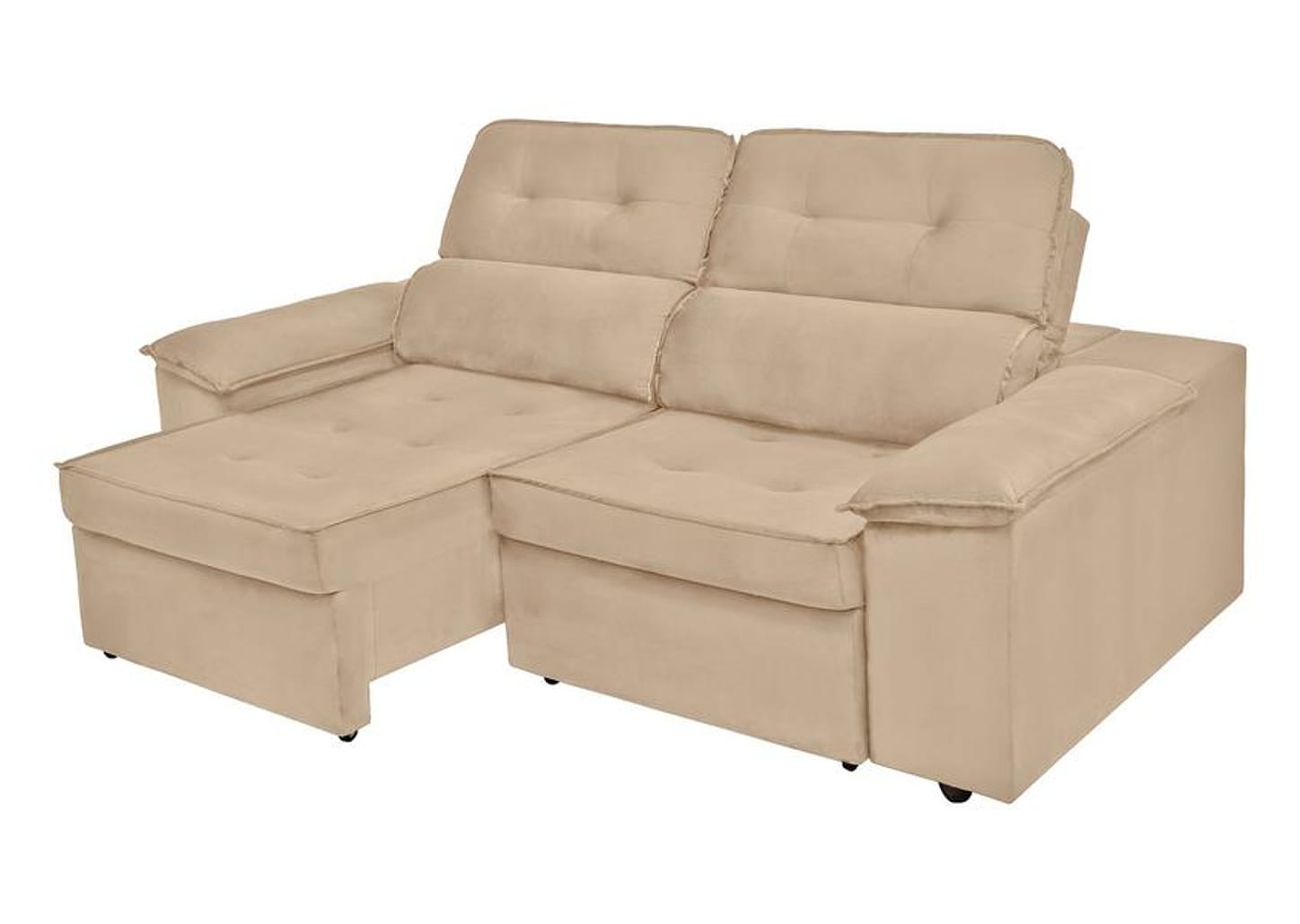 Sofá 3 Lugares Retrátil Reclinável Veludo Kratos SMP