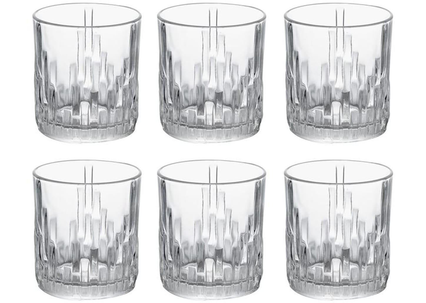 Jogo de Copos de Vidro 230ml 6 Peças Hauskraft Tróia