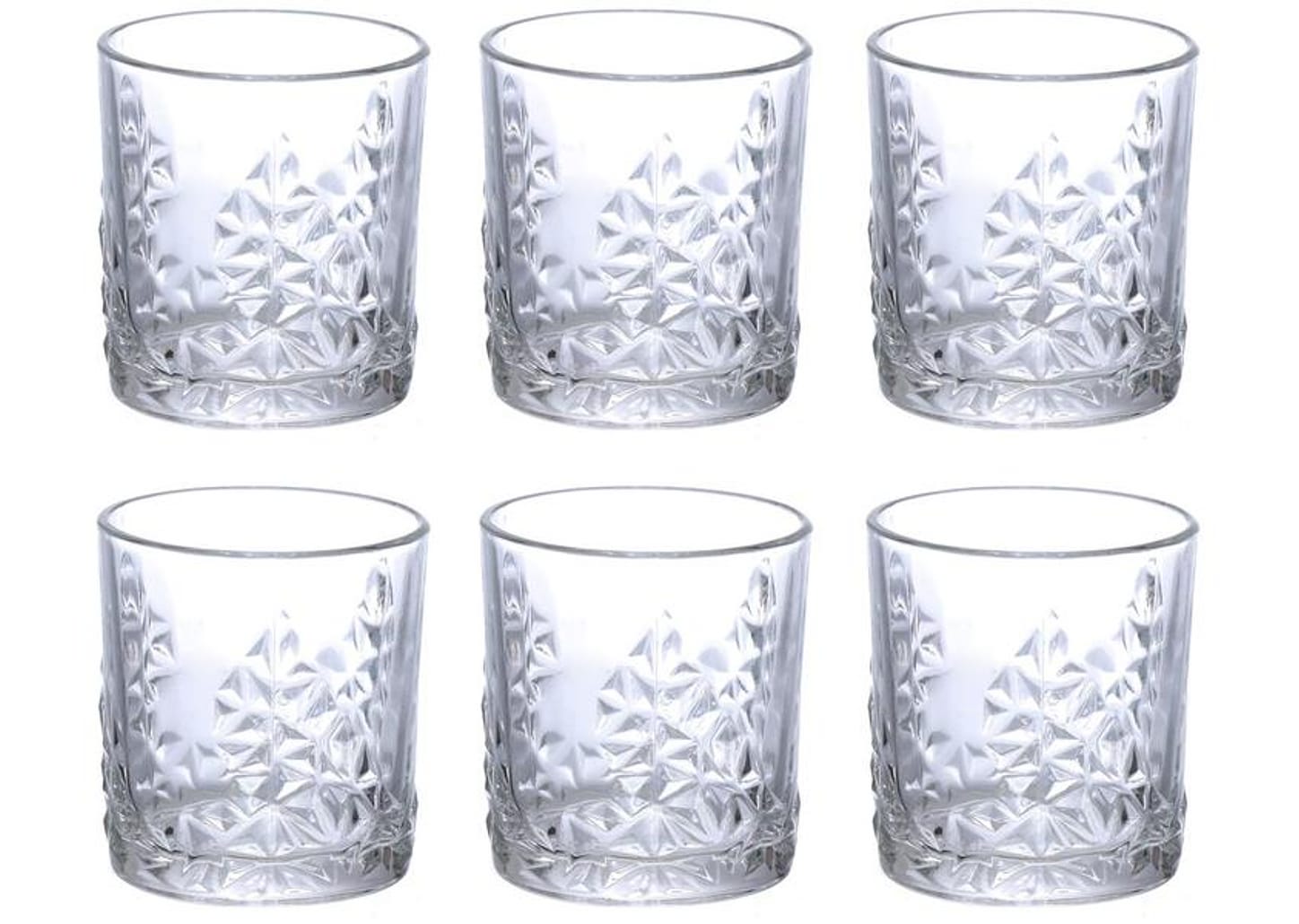 Jogo de Copos de Vidro 230ml 6 Peças Hauskraft Mileto