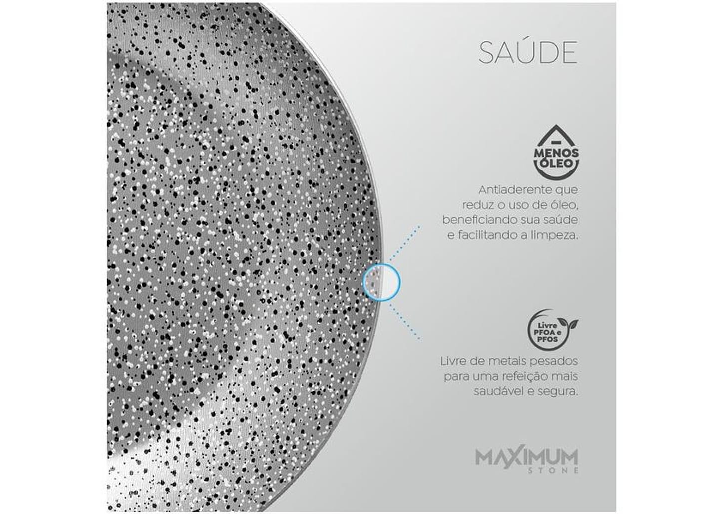 Panela Wok Antiaderente Panelux de Alumínio Maximum Stone Verde 32cm