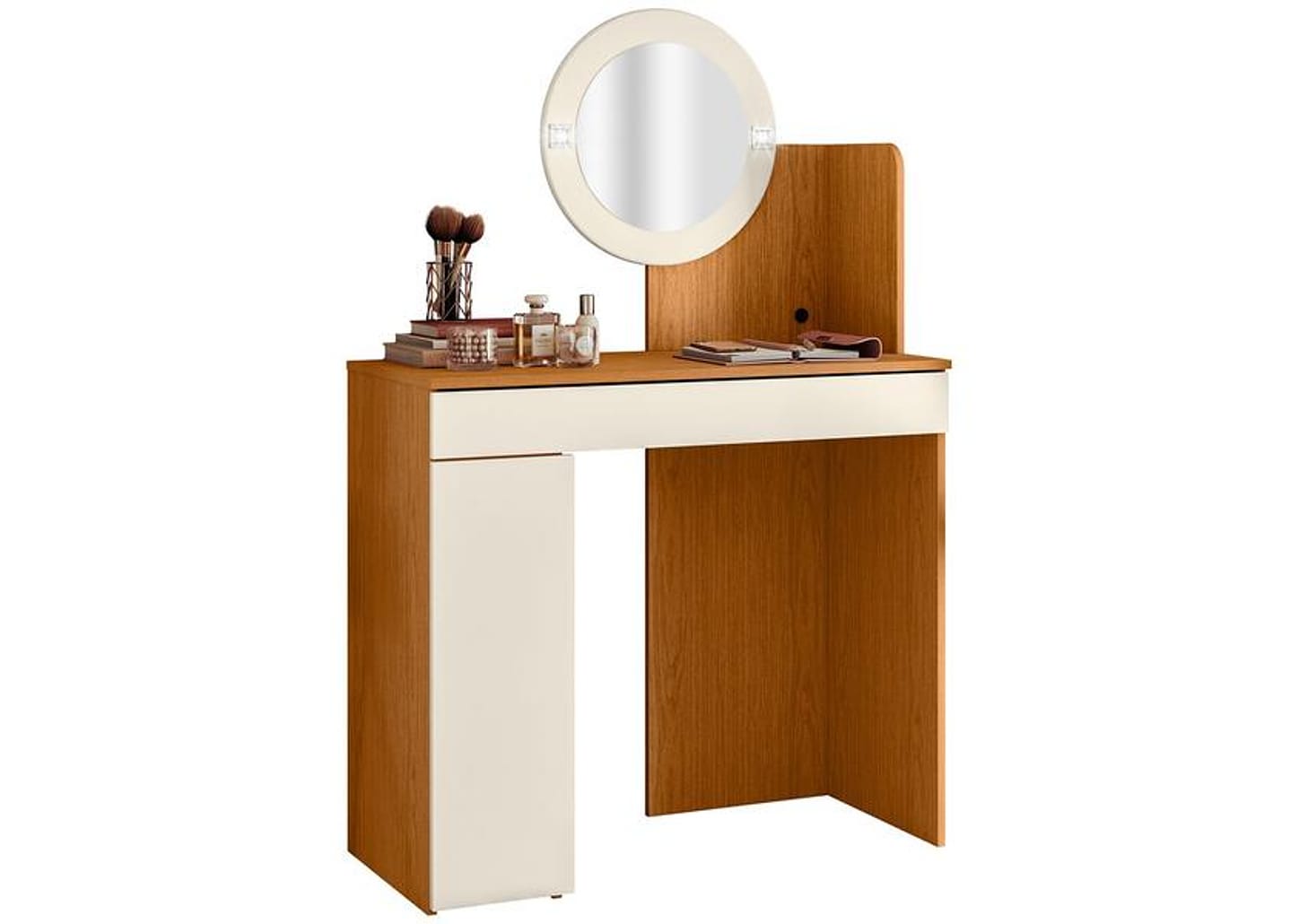 Penteadeira com Espelho e LED Móveis Albatroz Aurea