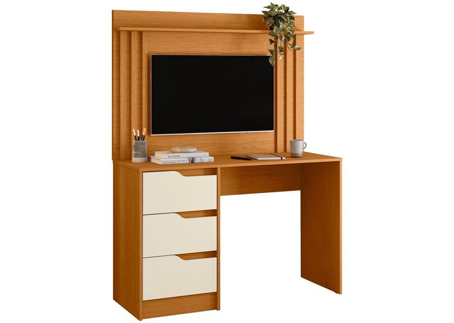 Escrivaninha 3 Gavetas Móveis Albatroz Mimo Doble