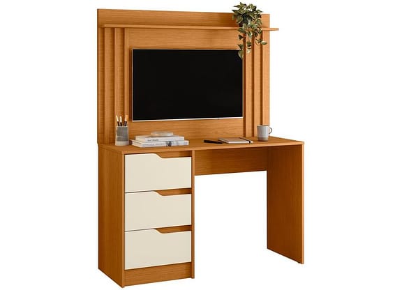 Escrivaninha 3 Gavetas Móveis Albatroz Mimo Doble