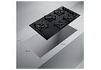 Cooktop 5 Bocas a Gás Brastemp GLP Preto Superautomático BDS85AE