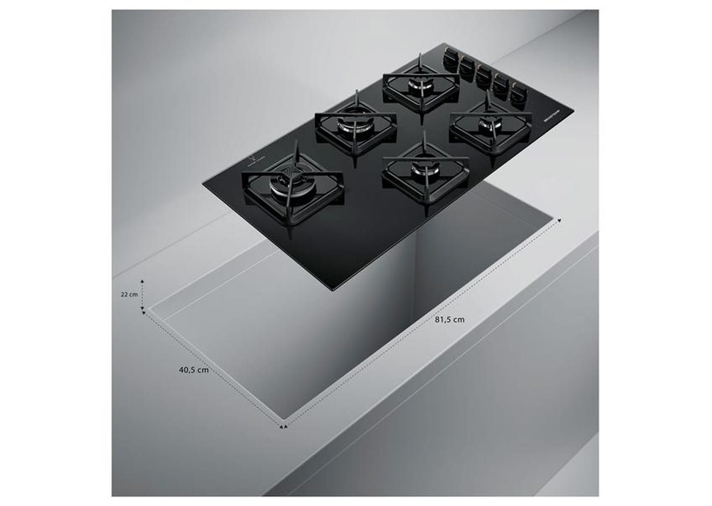 Cooktop 5 Bocas a Gás Brastemp GLP Preto Superautomático BDS85AE