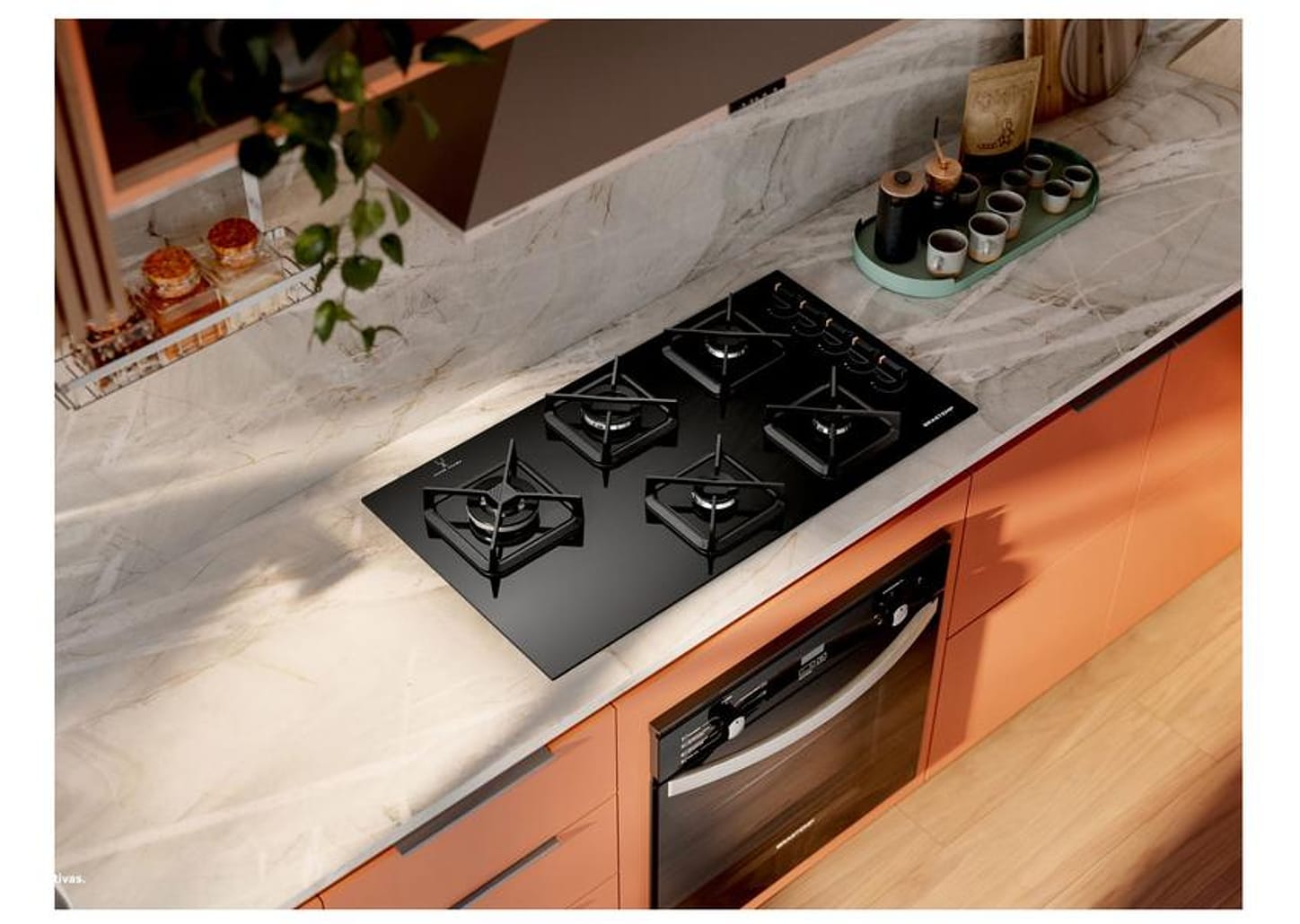 Cooktop 5 Bocas a Gás Brastemp GLP Preto Superautomático BDS85AE
