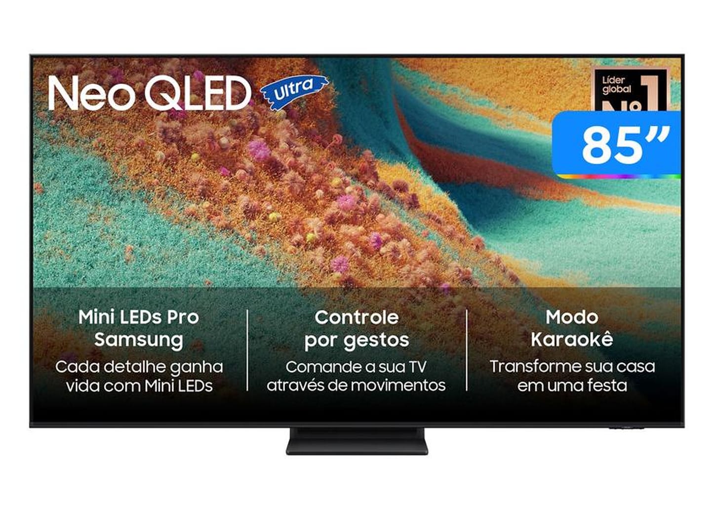 Smart TV 85" Samsung 4K Neo QLED QN85F QN85QN85FAGXZD 120Hz Tizen NQ4 AI Gen2 Bixby Alexa 4 HDMI