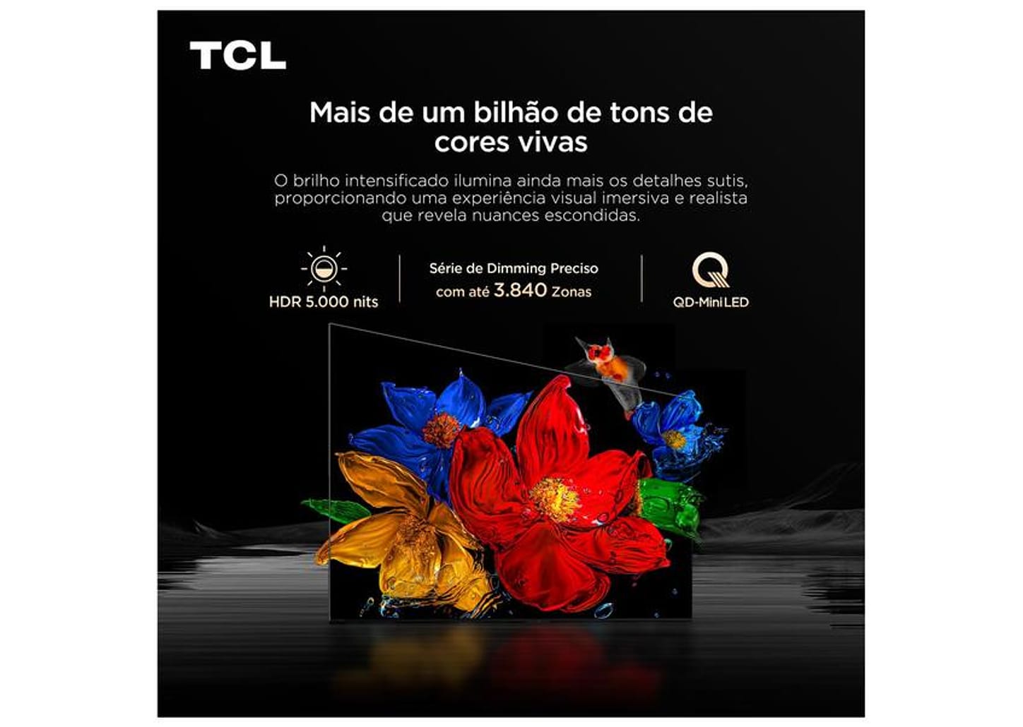 Smart TV 85" TCL 4K UHD Mini LED C8K 85C8K Google TV 2025