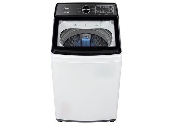 Lavadora de Roupas Midea 12kg 10 Programas de Lavagem Branco Wave Impeller MAV04W120/WKBR05