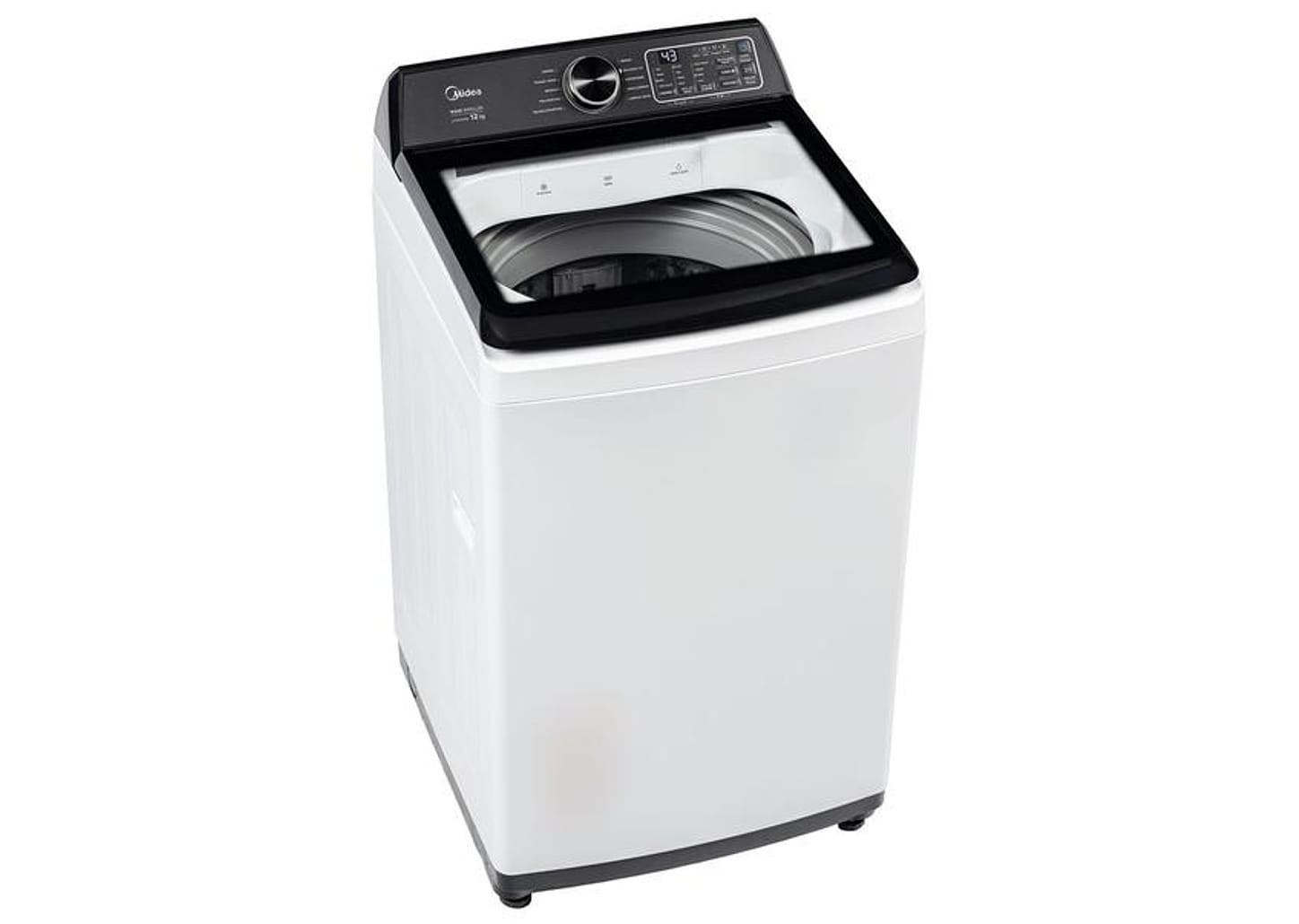 Lavadora de Roupas Midea 12kg 10 Programas de Lavagem Branco Wave Impeller MAV04W120/WKBR05