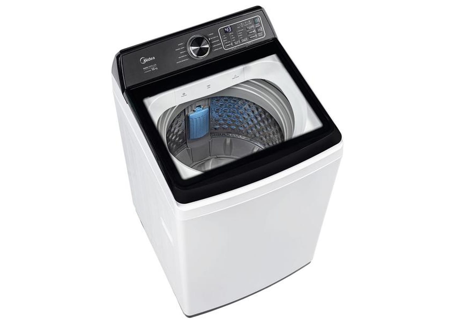 Lavadora de Roupas Midea 12kg 10 Programas de Lavagem Branco Wave Impeller MAV04W120/WKBR05