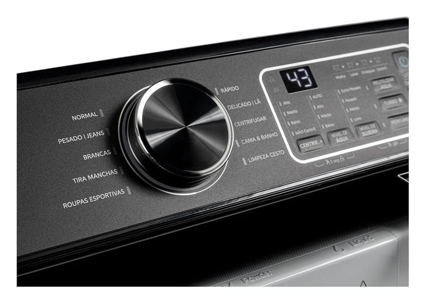 Lavadora de Roupas Midea 12kg 10 Programas de Lavagem Branco Wave Impeller MAV04W120/WKBR05