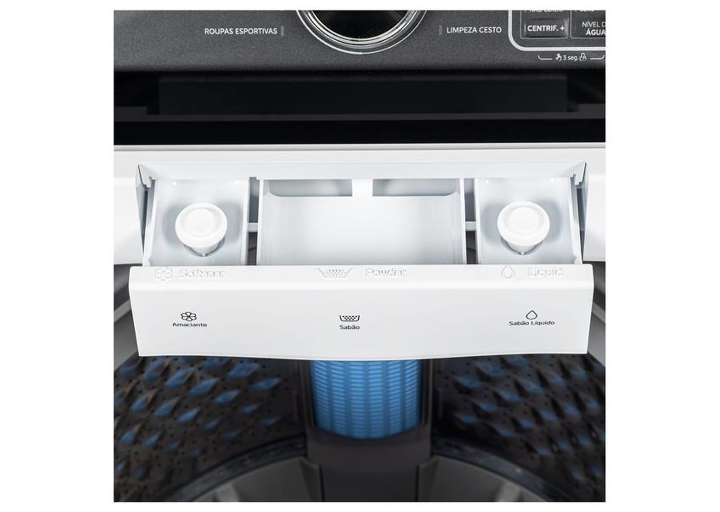 Lavadora de Roupas Midea 12kg 10 Programas de Lavagem Branco Wave Impeller MAV04W120/WKBR05