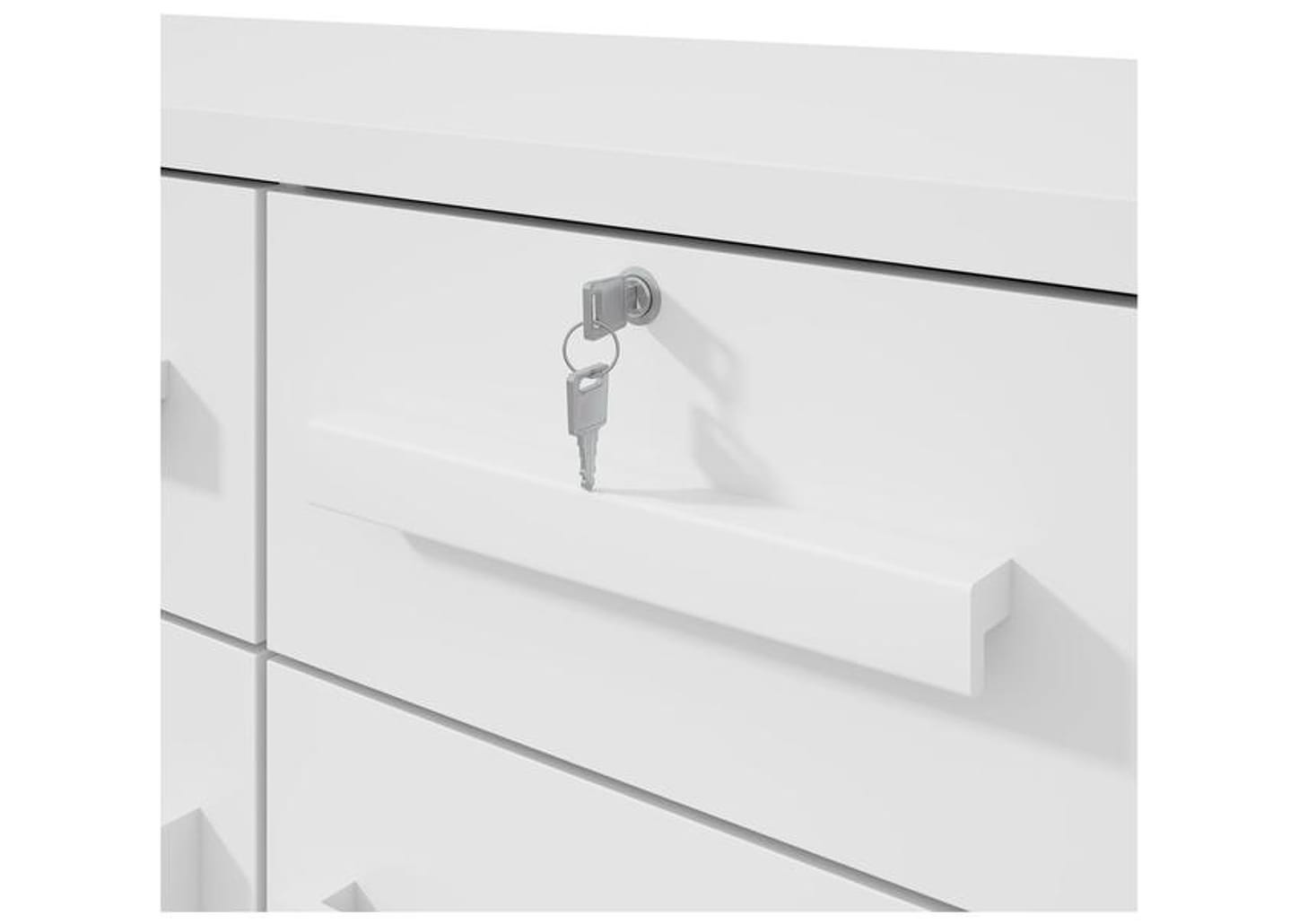 Cômoda Multiuso com Sapateira 8 Gavetas 2 Portas Móveis Lopas Toronto