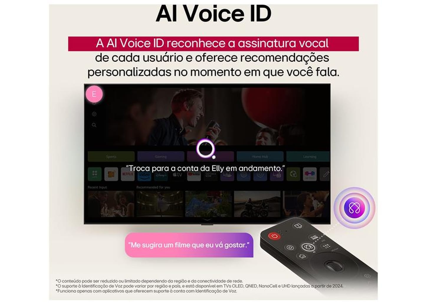 Smart TV 86" LG 4K Ultra HD QNED 86QNED82ASG webOS 25 α7 AI Processor 4K Gen8 Alexa 3 HDMI