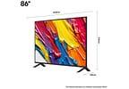 Smart TV 86" LG 4K Ultra HD QNED 86QNED82ASG webOS 25 α7 AI Processor 4K Gen8 Alexa 3 HDMI