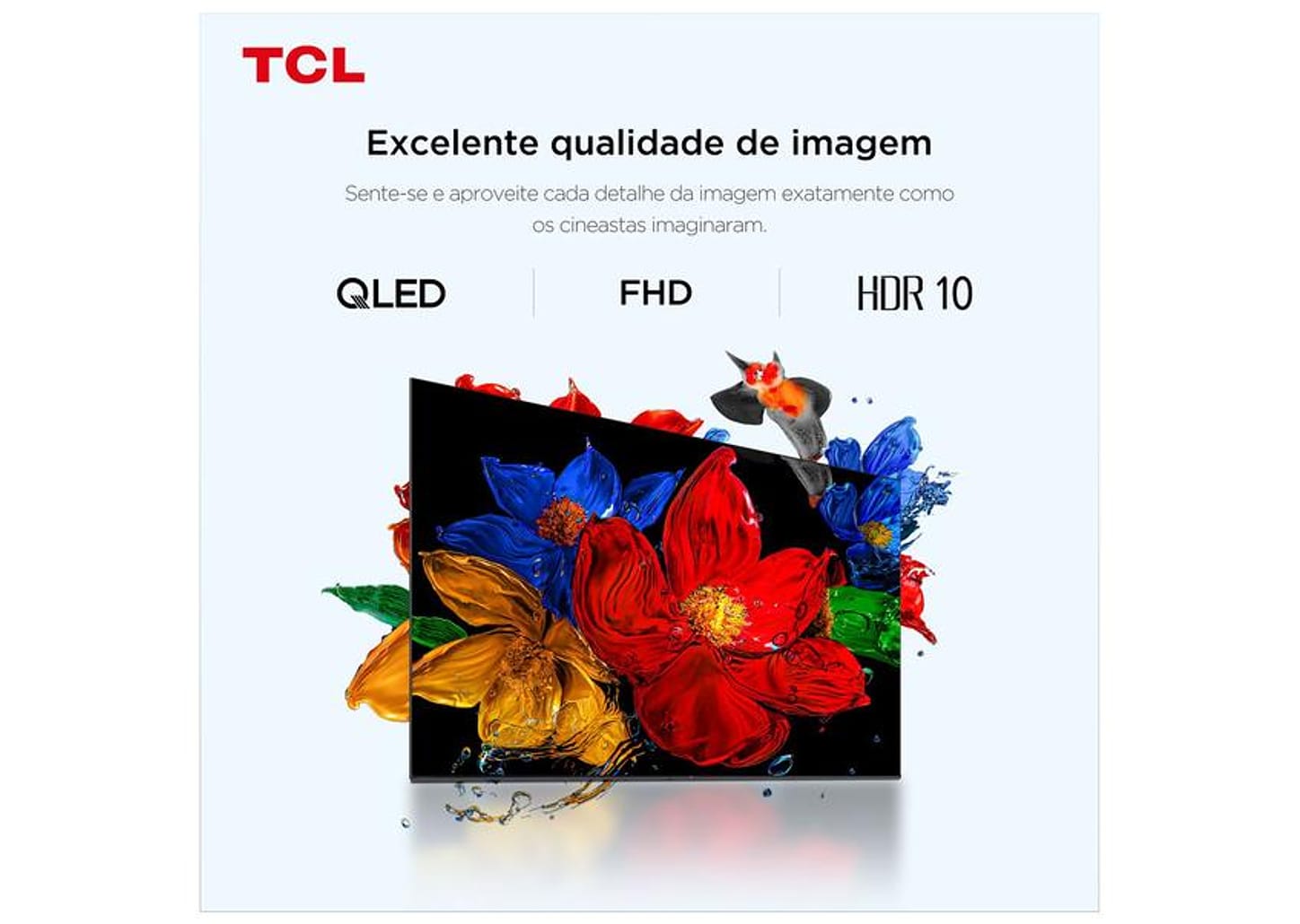 Smart TV 32" TCL Full HD QLED 35S5K Google TV 2 HDMI