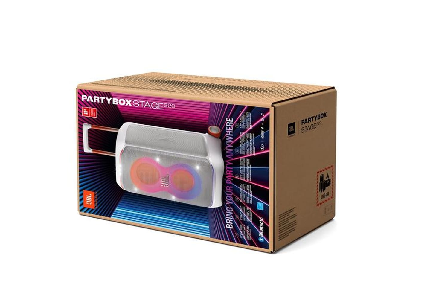 Caixa de Som Amplificada Bluetooth JBL Party Box Stage 320 240W USB