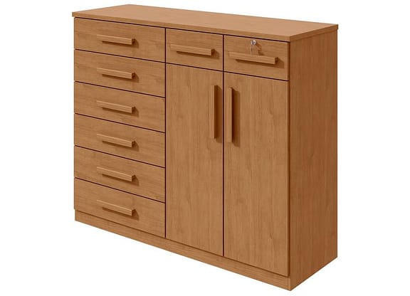 Cômoda Multiuso com Sapateira 8 Gavetas 2 Portas Móveis Lopas Toronto