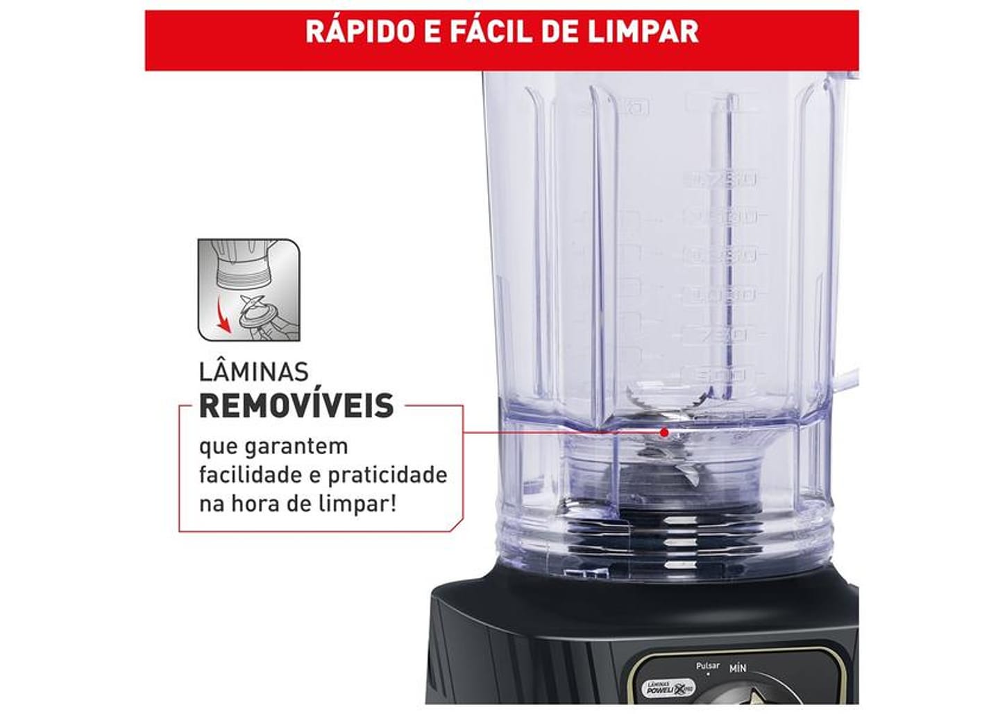 Liquidificador Arno Power Max LN82 2200W Cinza 2720018841