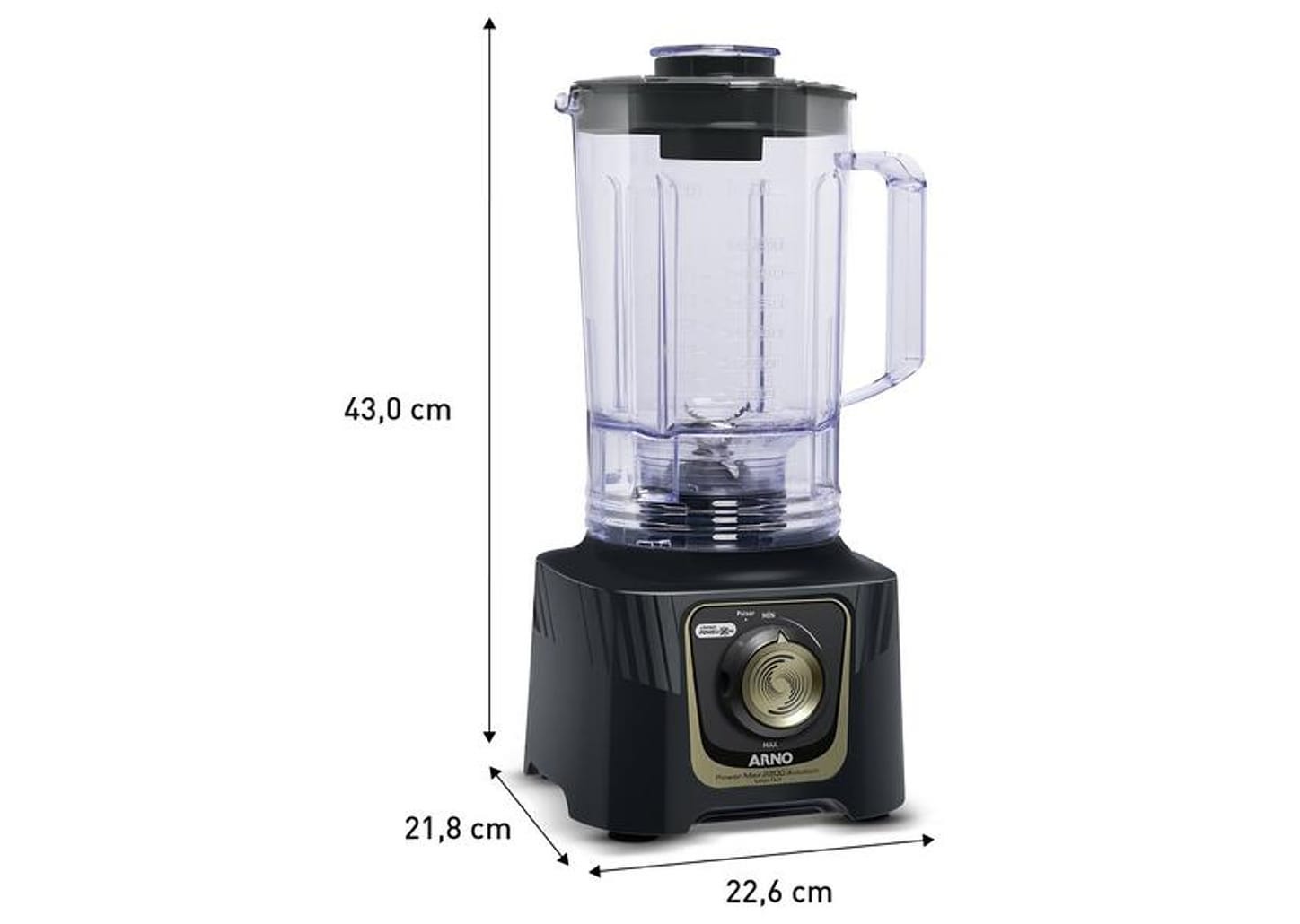Liquidificador Arno Power Max LN82 2200W Cinza 2720018841