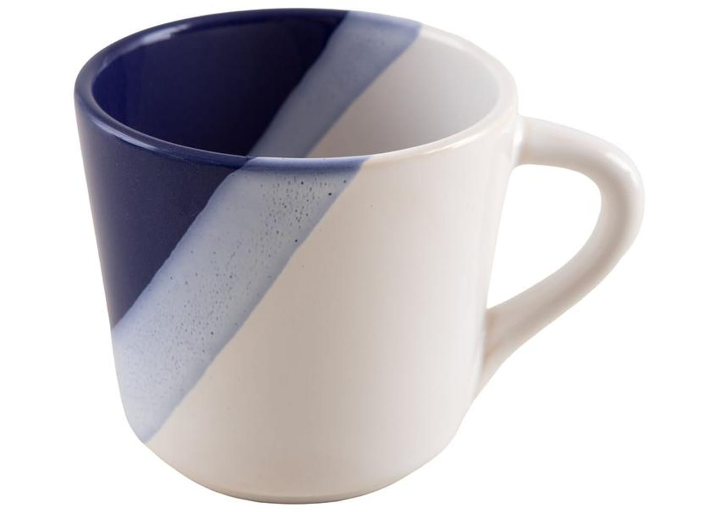 Aparelho de Jantar e Chá 20 Peças Cerâmica Brasilia Redondo Branco e Azul Cobalto Atual