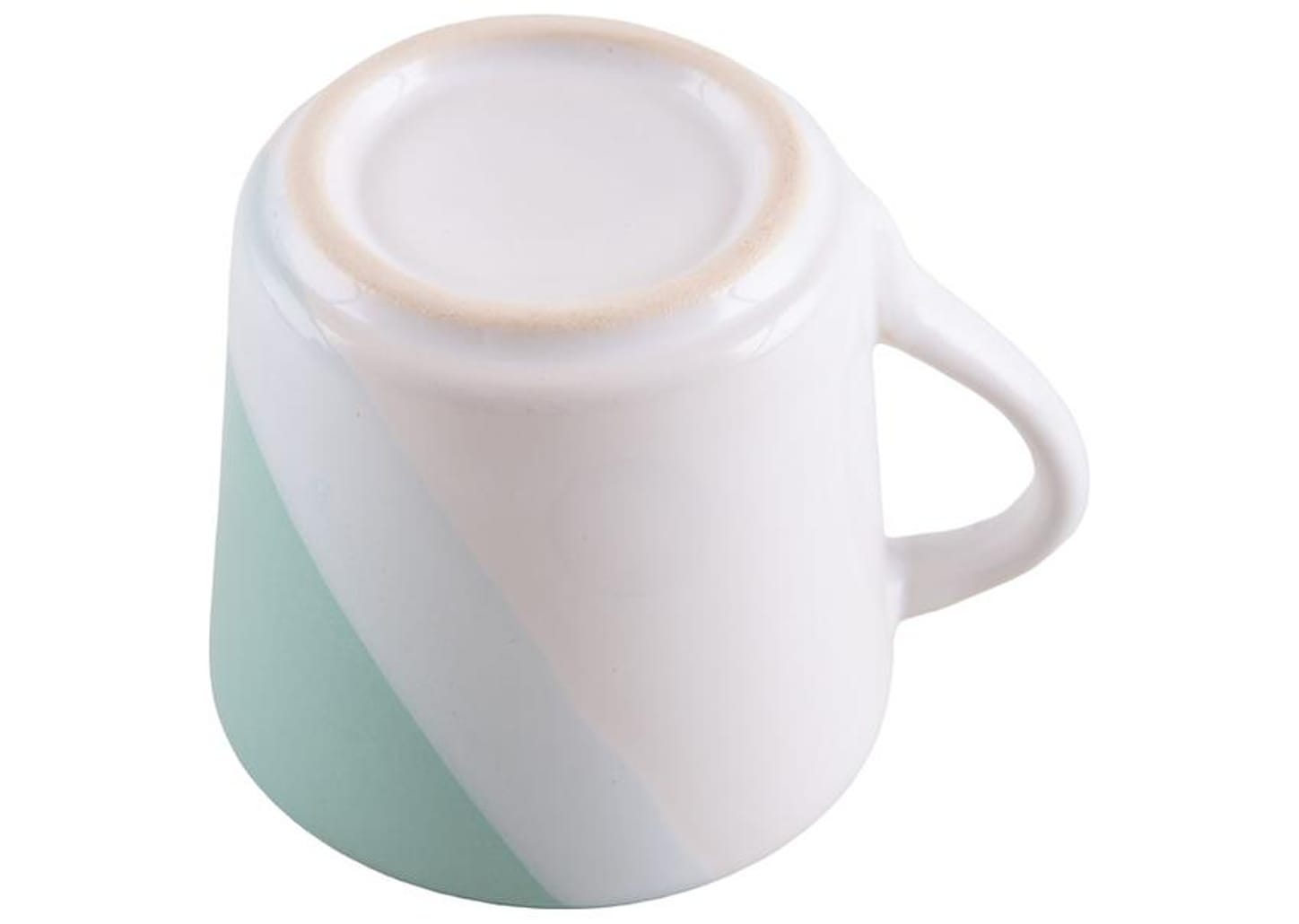 Aparelho de Jantar e Chá 20 Peças Cerâmica Brasilia Redondo Branco e Verde Menta Atual