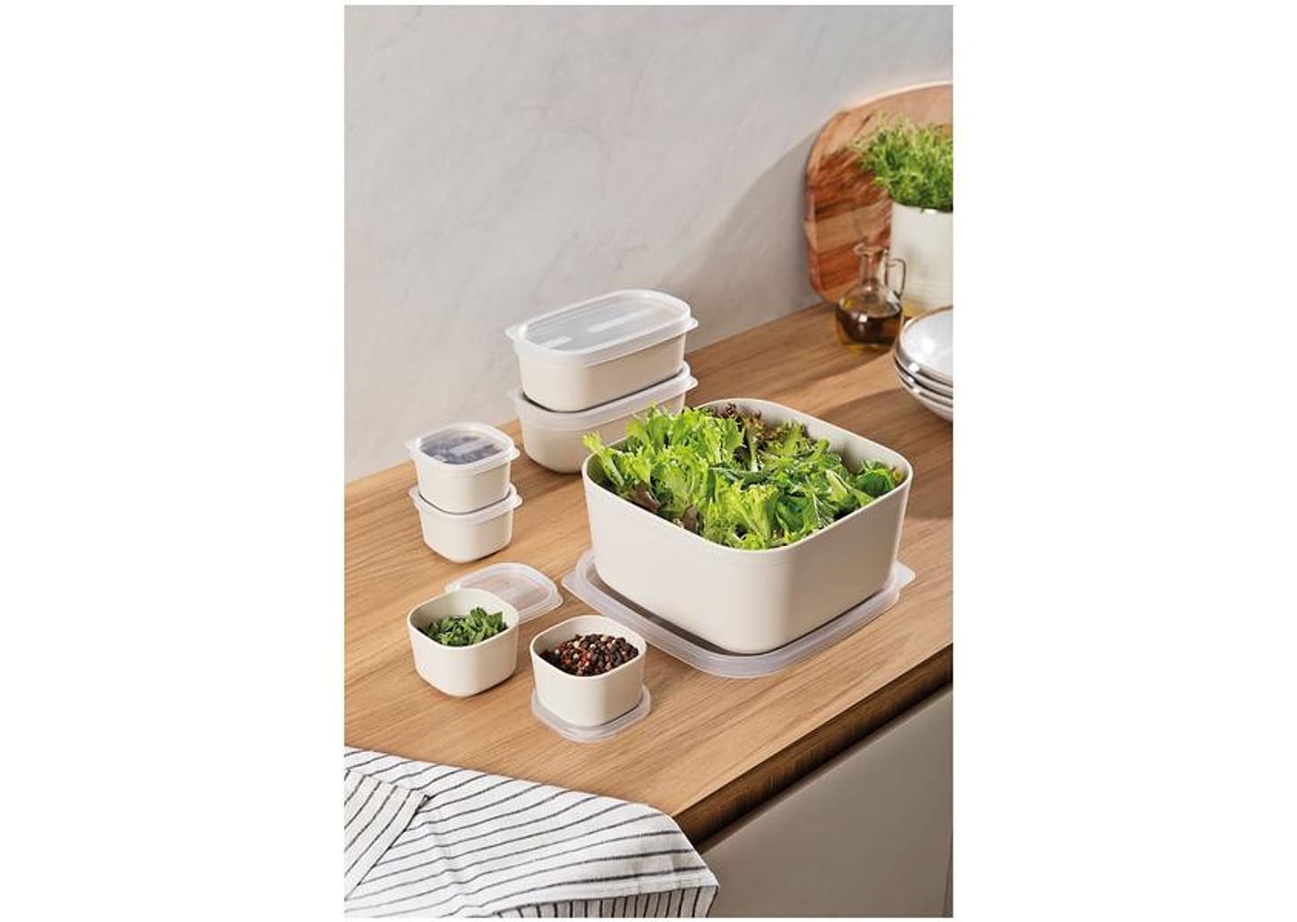 Jogo de Potes Herméticos Tramontina com Tampa MixColor 7 Peças