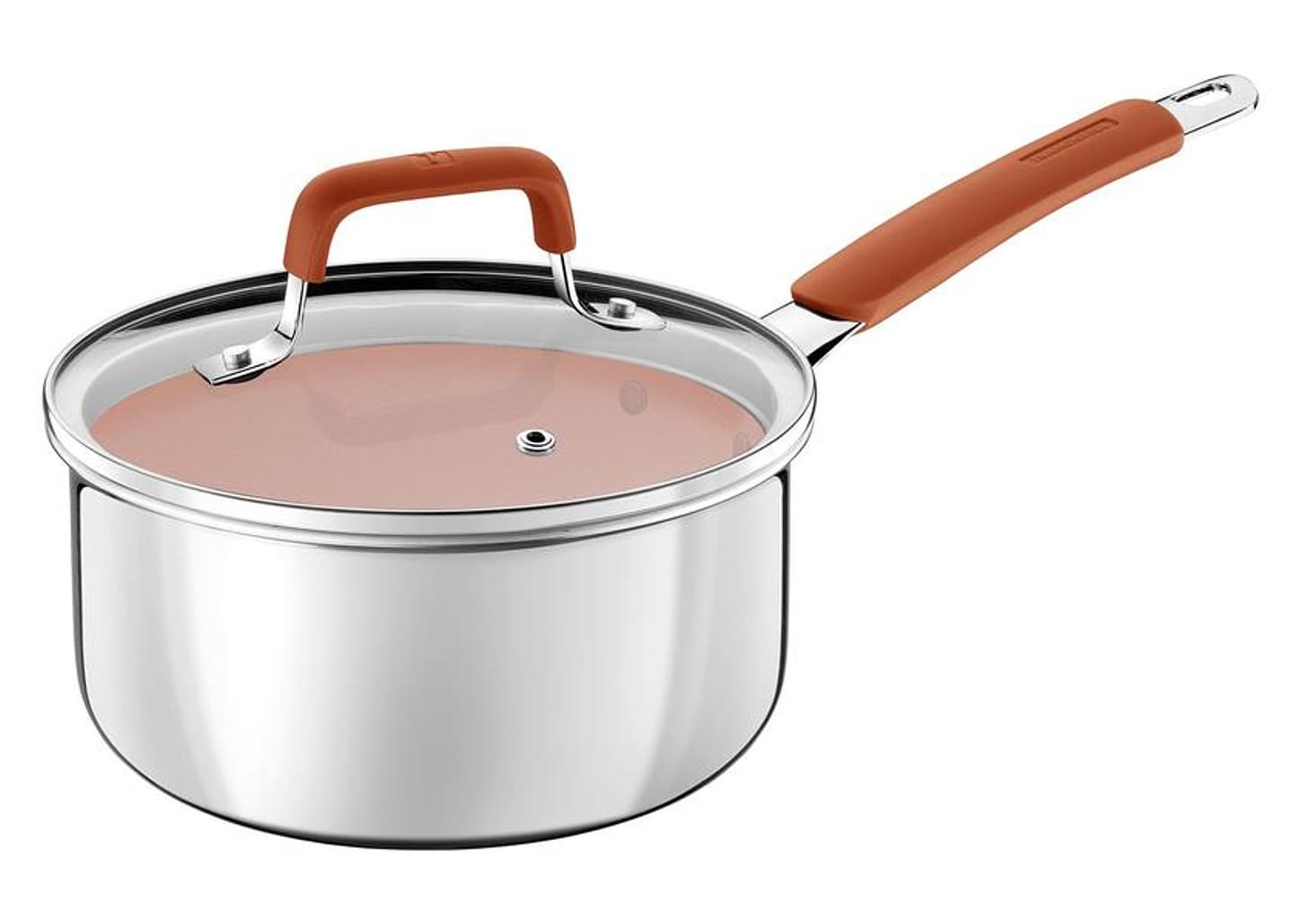 Jogo de Panelas Tramontina Revestimento Cerâmico Marfim e Inox 4 Peças Romagna