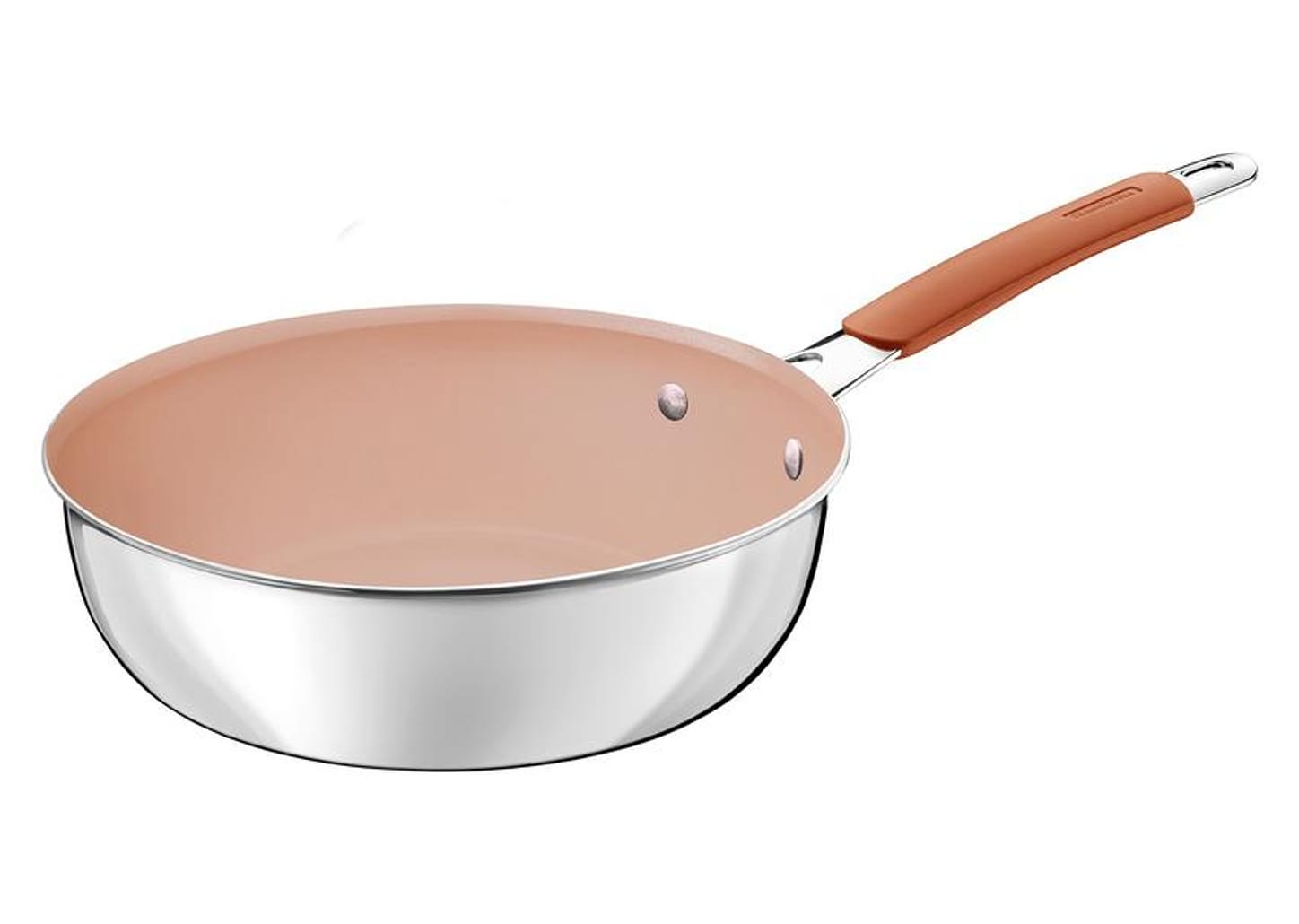 Jogo de Panelas Tramontina Revestimento Cerâmico Marfim e Inox 4 Peças Romagna