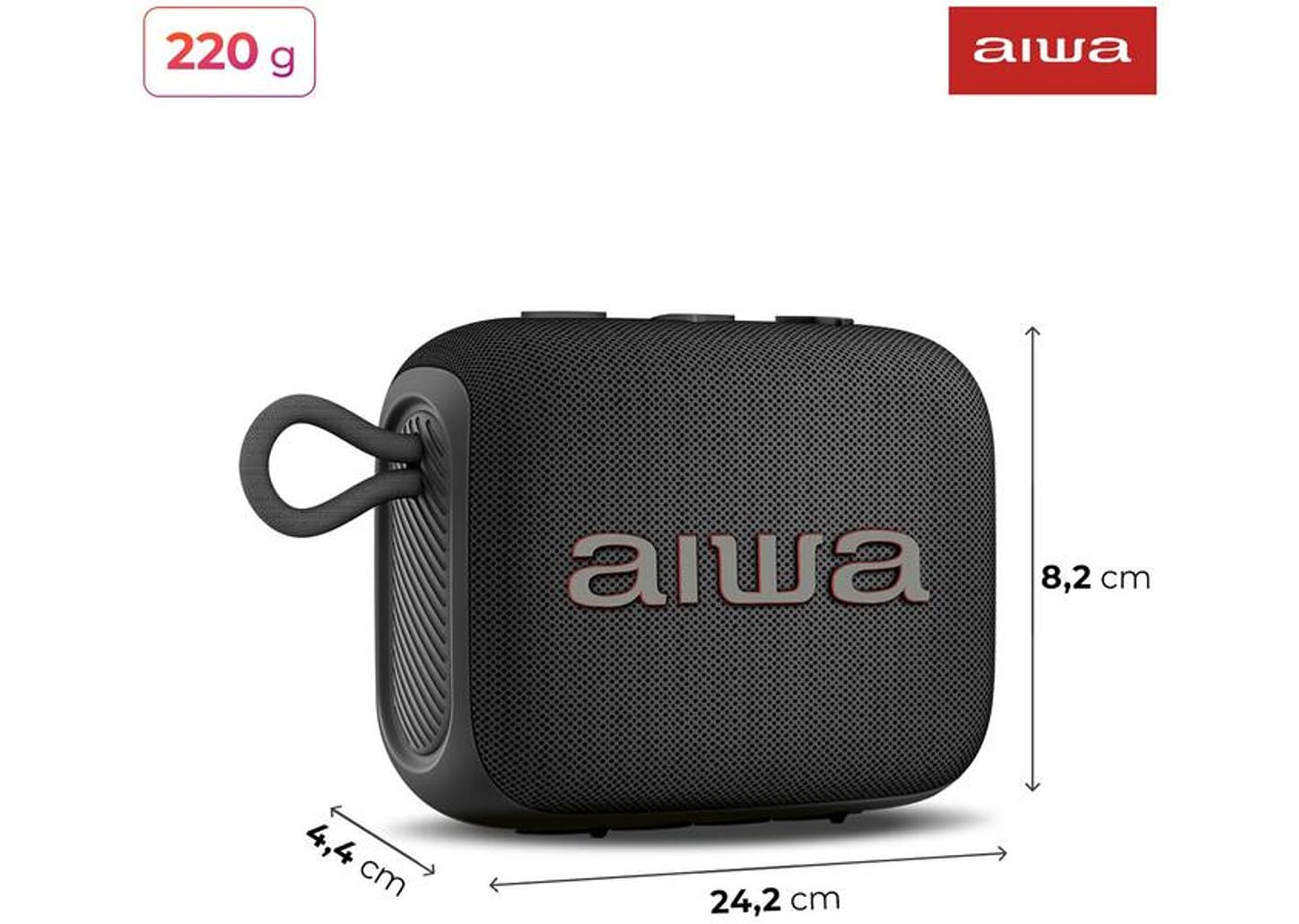 Caixa de Som Aiwa AWS-SP-07-B Bluetooth Portátil 7W USB