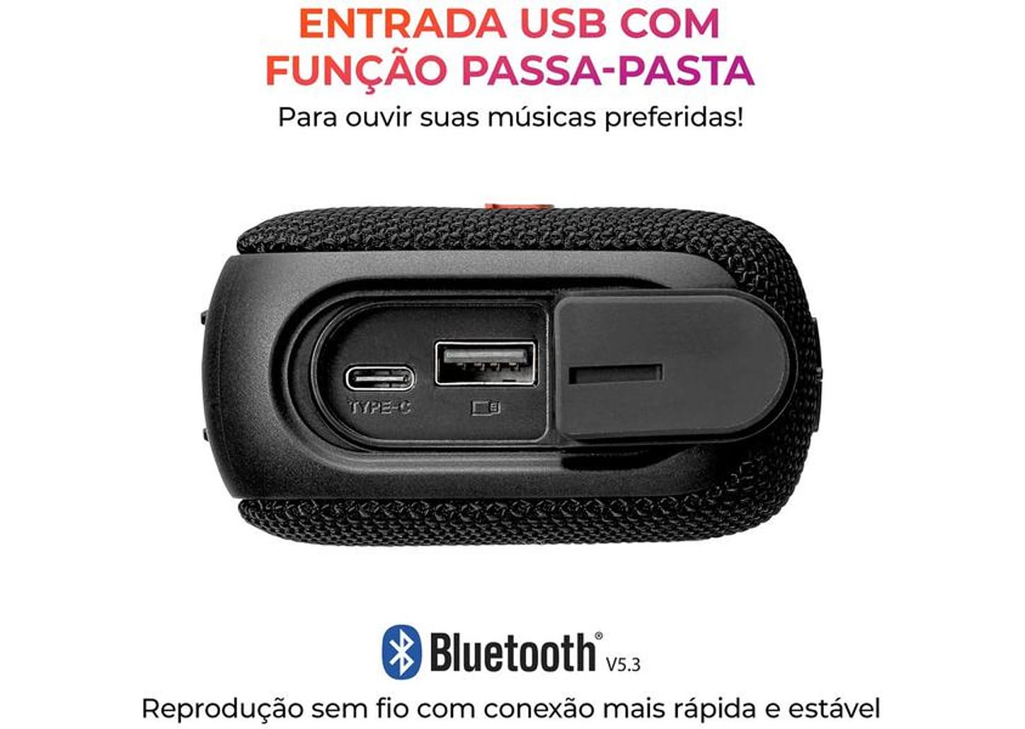 Caixa de Som Aiwa AWS-SP-07-B Bluetooth Portátil 7W USB