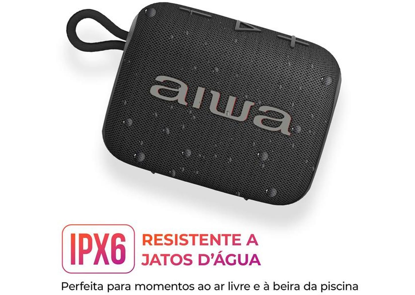 Caixa de Som Aiwa AWS-SP-07-B Bluetooth Portátil 7W USB