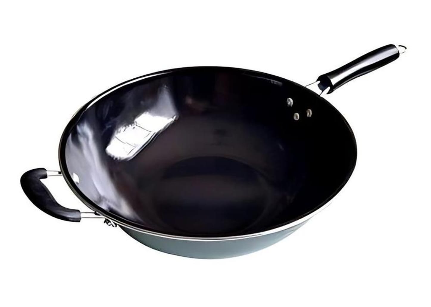 Panela Wok Antiaderente Fratelli Inox Profissional Preta 34cm