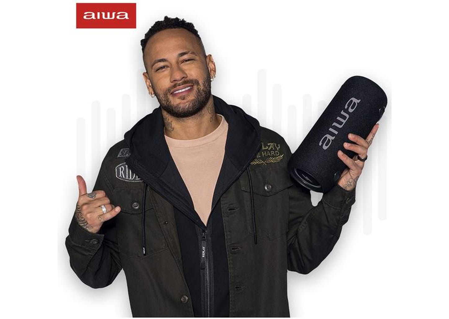 Caixa de Som Aiwa AWS-SP-04-LB Bluetooth Portátil 40W USB