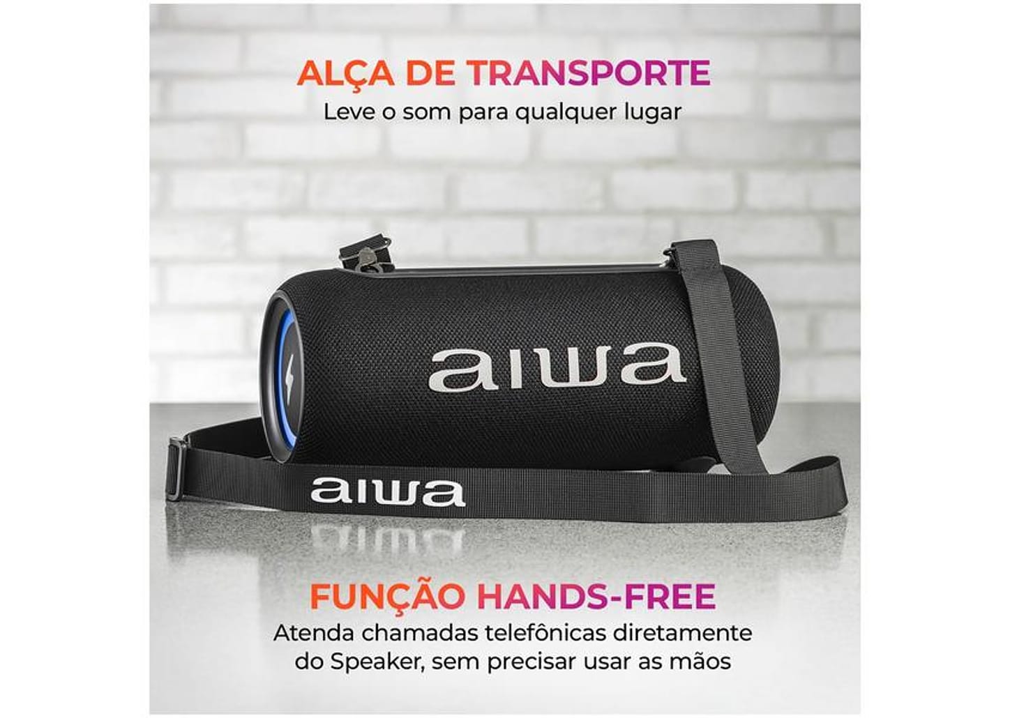 Caixa de Som Aiwa AWS-SP-04-LB Bluetooth Portátil 40W USB