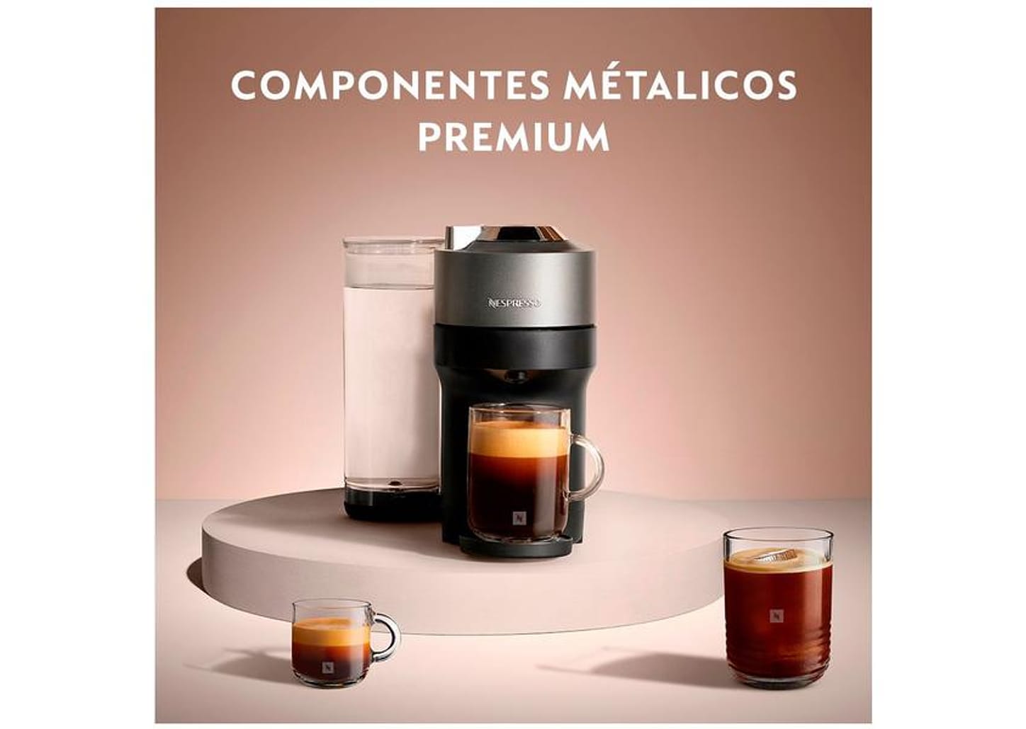 Cafeteira Nespresso Premium Vertuo Pop+ Titânio
