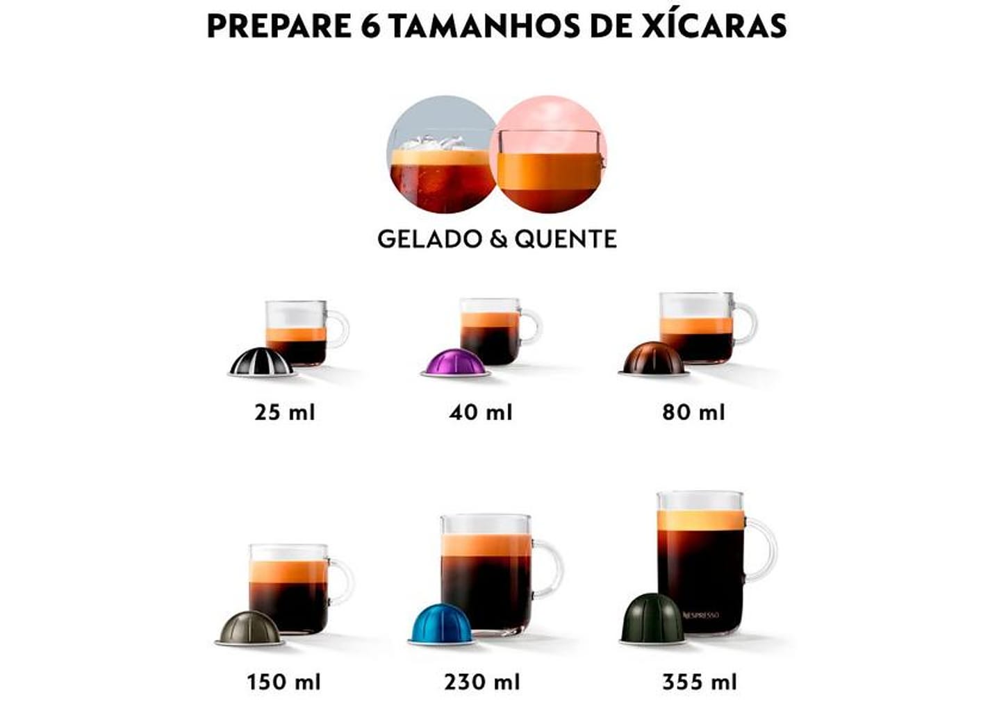Cafeteira Nespresso Premium Vertuo Pop+ Titânio