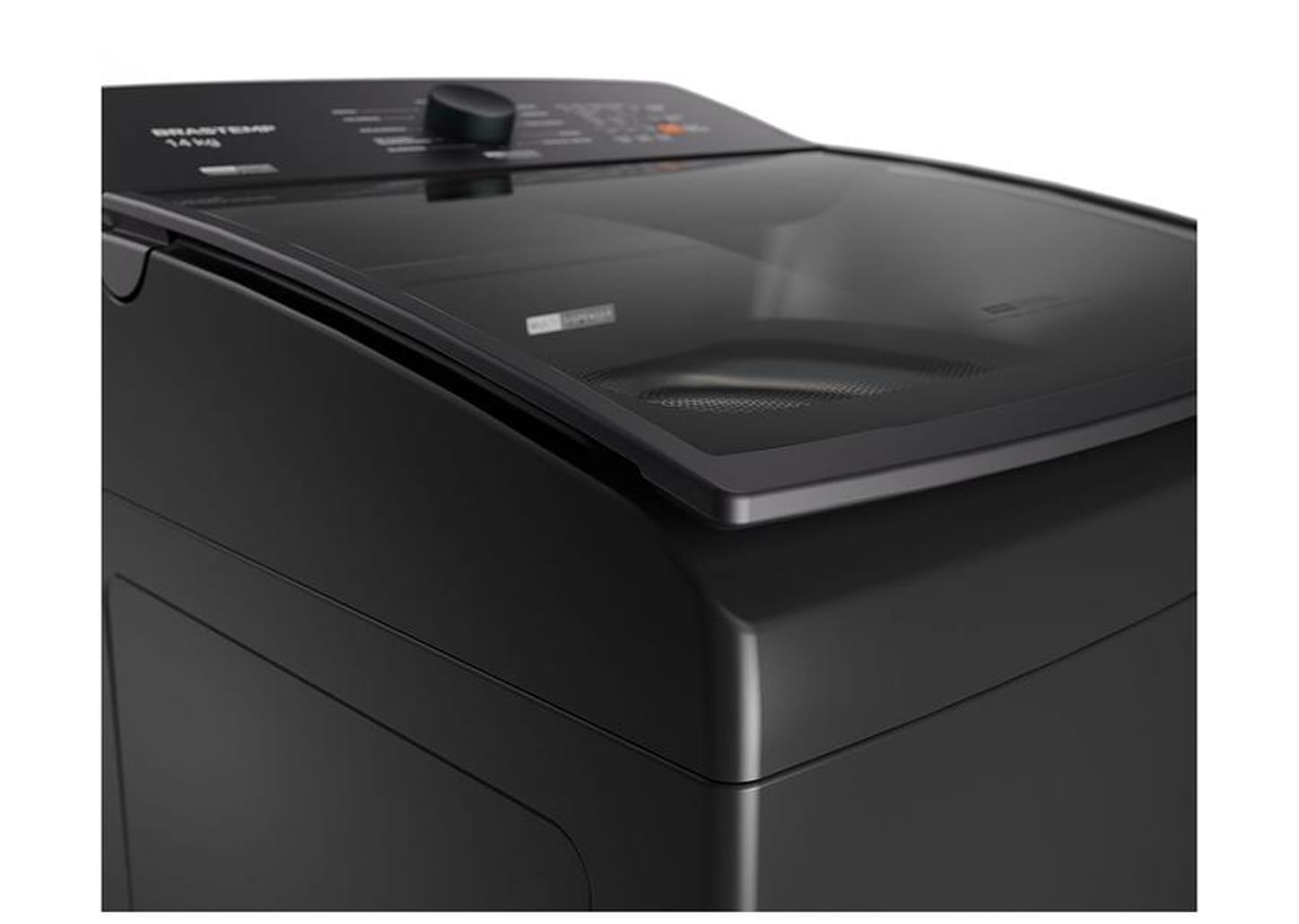 Lavadora de Roupas Brastemp 14kg Cesto Inox 12 Programas de Lavagem Cinza Platinum BWJ14A9