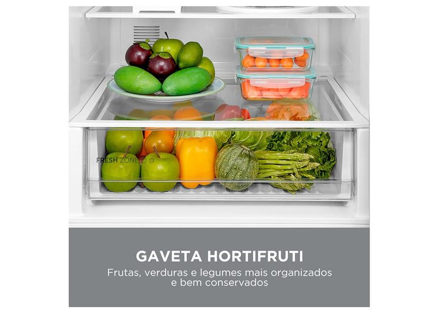 Geladeira/Refrigerador Midea Frost Free Inverse Inox 416L MDRB593FGD463 Bivolt
