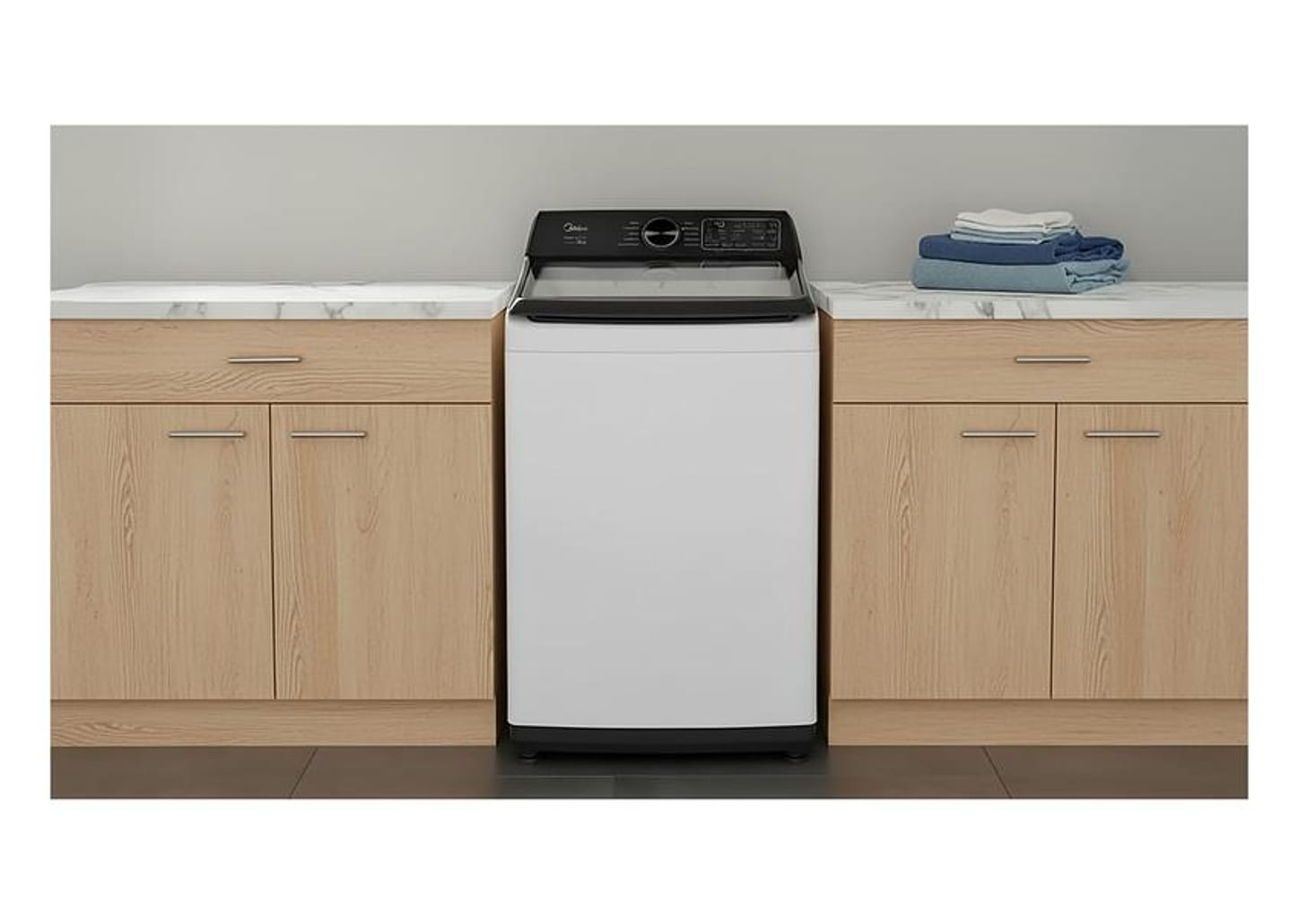 Lavadora de Roupas Midea 12kg 10 Programas de Lavagem Branco Wave Impeller MAV04W120/WKBR04