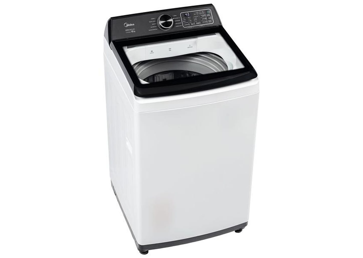 Lavadora de Roupas Midea 12kg 10 Programas de Lavagem Branco Wave Impeller MAV04W120/WKBR04