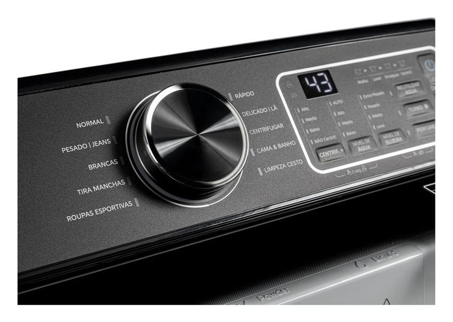 Lavadora de Roupas Midea 12kg 10 Programas de Lavagem Branco Wave Impeller MAV04W120/WKBR04