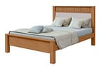 Cama Casal Móveis Lopas Athenas Amêndoa Clean e Off White